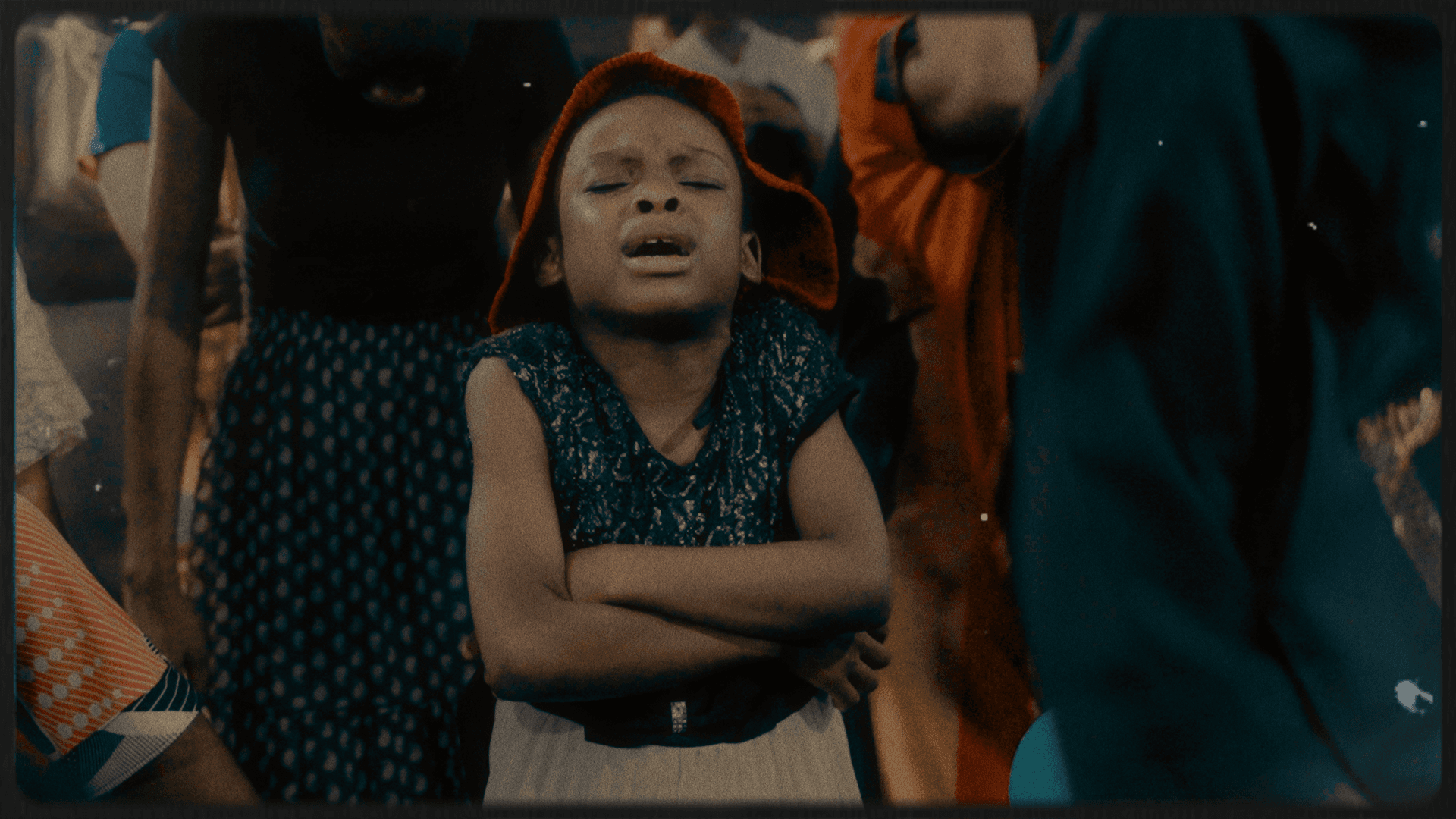 Teen encountering Jesus at camp